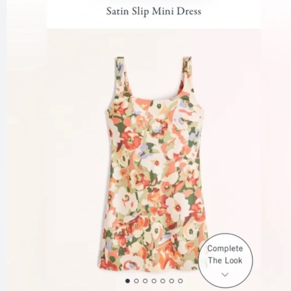 Abercrombie Satin Slip Mini Dress